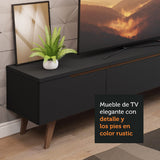 Mueble para TV Madesa Reims Hasta 75 Pulgadas Negro
