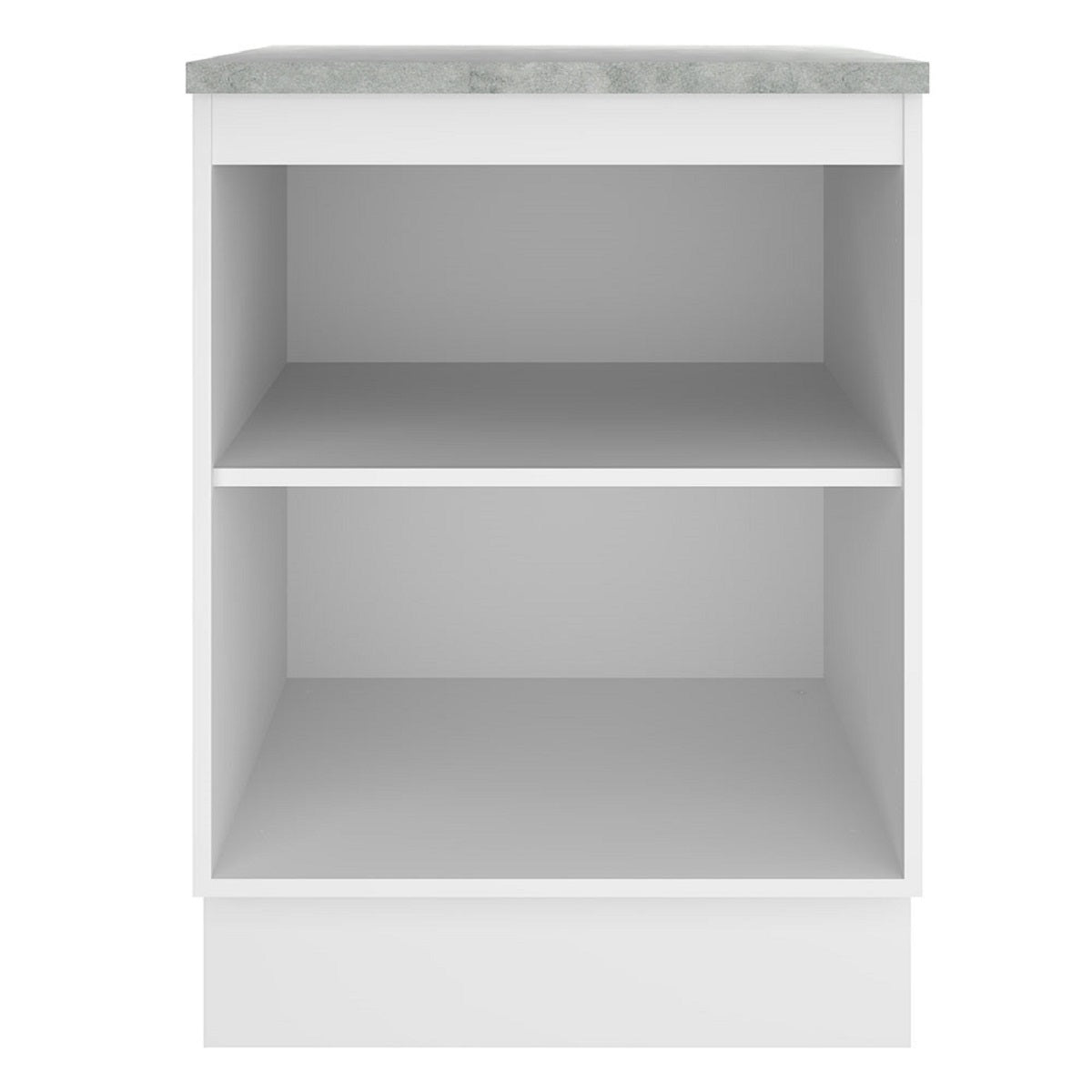 Mueble de Cocina 60 cm Con 1 Puerta Blanco/Marrón Glamy Madesa