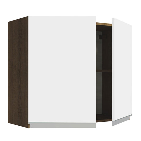 Alacena Madesa Glamy 80 cm 2 Puertas Marrón/Blanco