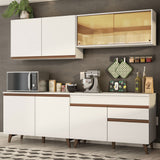 Cocina Integral 240 cm Blanco Reims 01