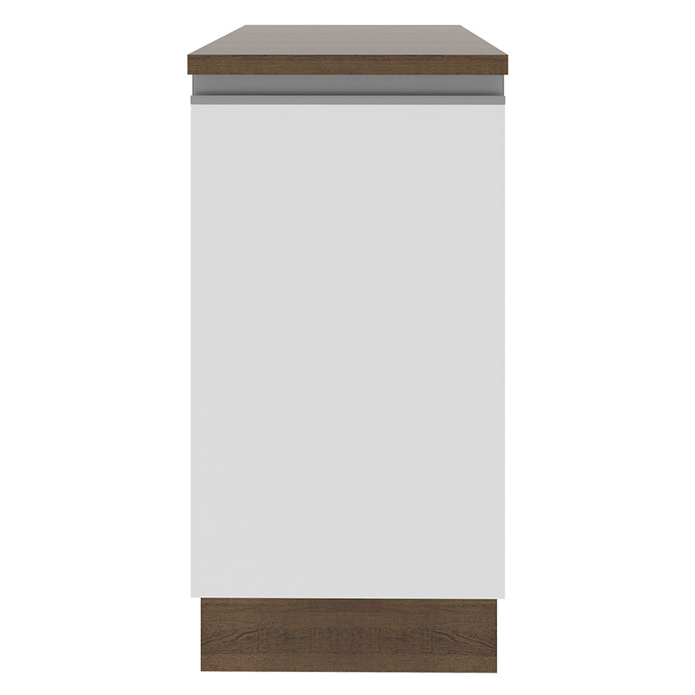 Mueble de Cocina Madesa Glamy 40 cm 1 Puerta Marrón/Blanco