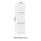 Mueble Despensa Madesa Glamy 60 cm 3 Puertas Blanco