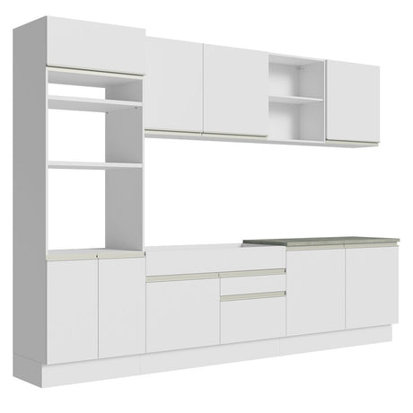 Cocina Integral 310cm Blanco Glamy Madesa 02