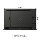 Panel para TV hasta 60 Pulgadas Madesa Alfa - Negro