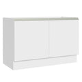 Gabinete Bajo 120 cm 2 Puertas Sin Encimera Blanco Glamy Madesa