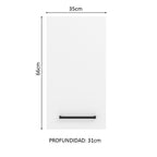 Alacena 35 cm 1 Puerta Blanco Agata Madesa