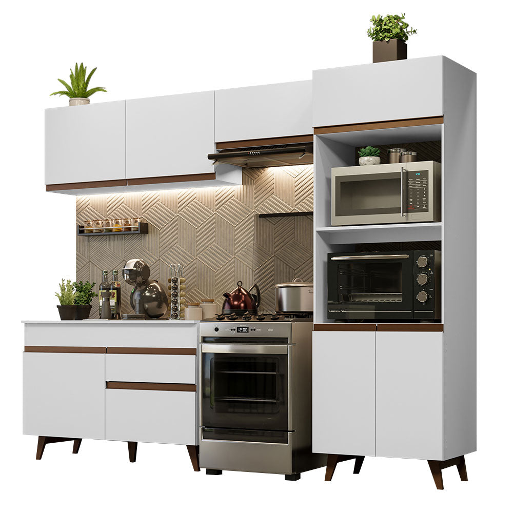 Cocina Integral 260 cm Blanco Reims 09