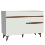 Gabinete Bajo para Fregadero 120 cm 2 Puertas 1 Cajón Blanco Reims Madesa