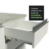 Cocina Integral 300cm Blanco Glamy Madesa 01SR
