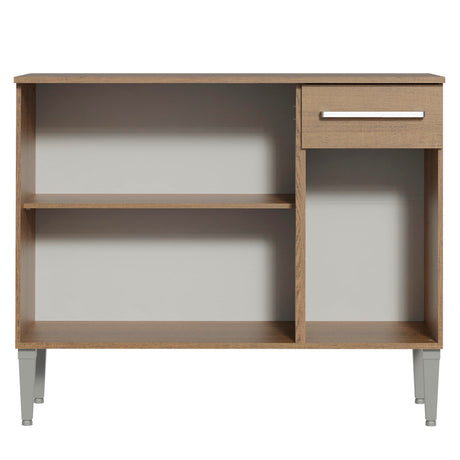 Mueble Mostrador Madesa Emilly 3 Puertas y 1 Cajón Marrón