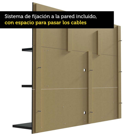 Panel para TV hasta 60 Pulgadas Madesa Alfa - Negro